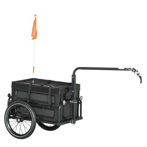 Homcom bicycle trailer - homcom, with