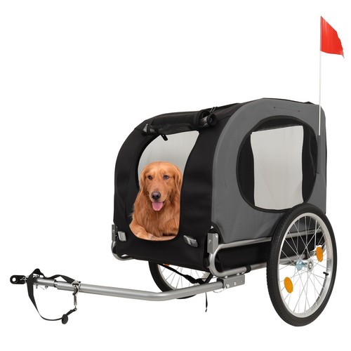 Foldable bike trailer - foldable, 2-in-1