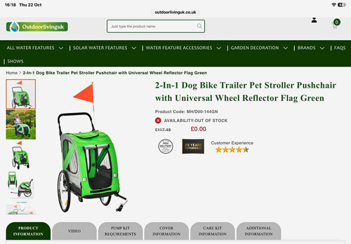 Pawhut dog bike - dog,