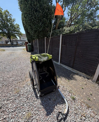 Burley child bike - child, trailer