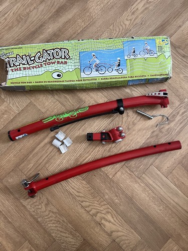 Trailgator red bike tow bar - trailgator,